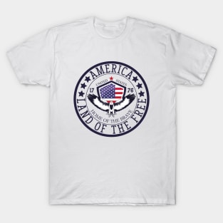 America land of the Free-Happy Independence Day T-Shirt